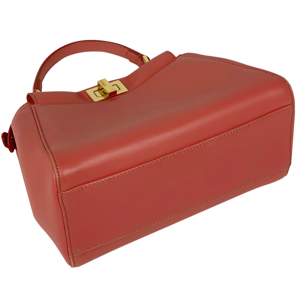 Fendi Handbag Pink Leather Peekaboo